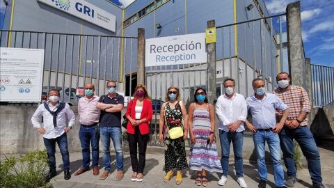 Visita de Marina Ortega a una empresa Ourensana