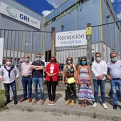 Visita de Marina Ortega a una empresa Ourensana Visita de Marina Ortega a una empresa Ourensana