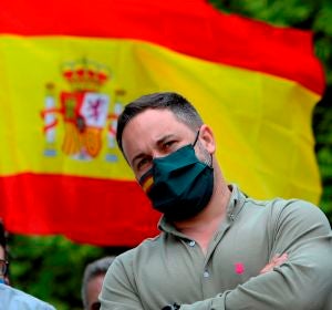 El líder de Vox, Santiago Abascal, durante un acto de campaña El líder de Vox, Santiago Abascal, durante un acto de campaña