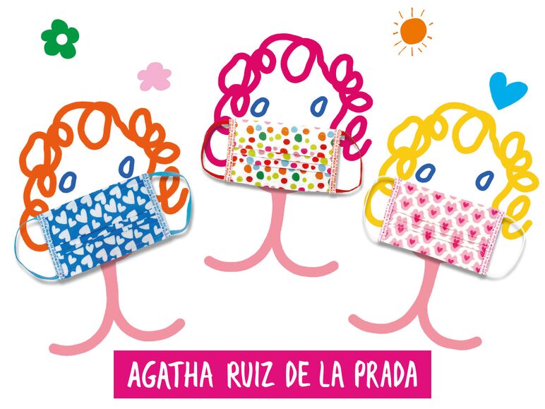 Lidl pone a venta mascarillas solidarias de Ágatha Ruiz de la Prada por menos de 4 euros Lidl pone a venta mascarillas solidarias de Ágatha Ruiz de la Prada por menos de 4 euros