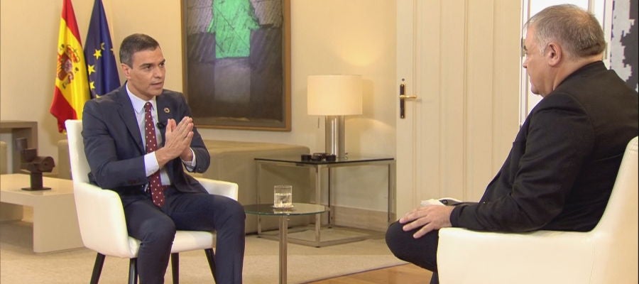 Entrevista de Antonio García Ferreras a Pedro Sánchez en Moncloa Entrevista de Antonio García Ferreras a Pedro Sánchez en Moncloa