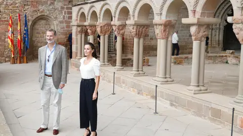 Los Reyes, durante su visita a la provincia oscense Los Reyes, durante su visita a la provincia oscense
