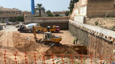 Obras de construcci&oacute;n del Teatro Chap&iacute; de Crevillent.