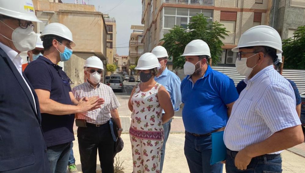 Visita a las obras del Teatro Chapí de Crevillent.