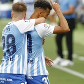 Hicham celebra un gol con el Málaga Hicham celebra un gol con el Málaga