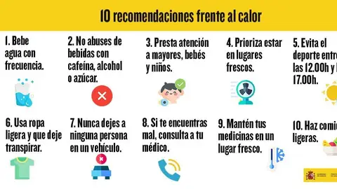 Diez consejos ante las olas de calor Diez consejos ante las olas de calor