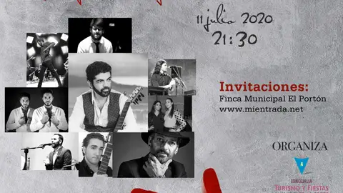 Cartel del I Homenaje a Paco de Lucía En la Finca el Portón