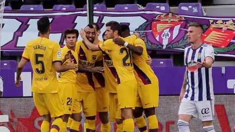 Arturo Vidal marca en Valladolid Arturo Vidal marca en Valladolid
