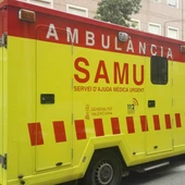 Una ambulancia del SAMU en Elche. Una ambulancia del SAMU en Elche.