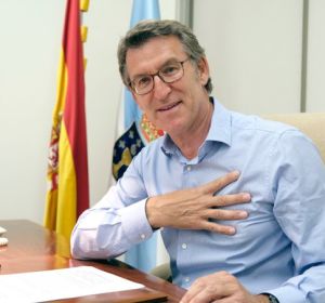 Feijóo celebra la victoria electoral en Galicia Feijóo celebra la victoria electoral en Galicia