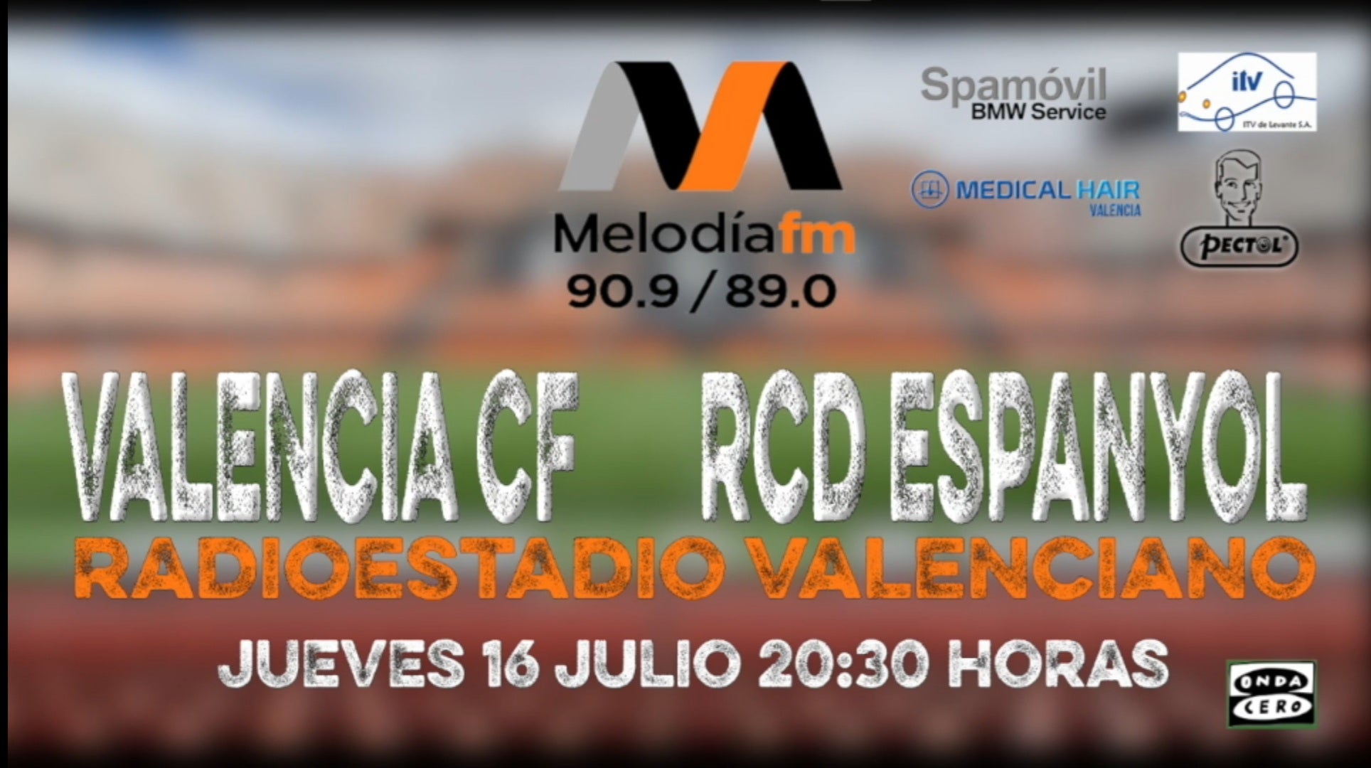Valencia CF vs RCD Espanyol en radioestadio valenciano Valencia CF vs RCD Espanyol en radioestadio valenciano