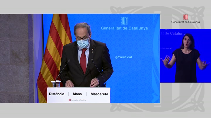 Torra "no acepta" la resolución de la juez sobre el confinamiento del Segrià y dice que "asumirá las consecuencias" Torra "no acepta" la resolución de la juez sobre el confinamiento del Segrià y dice que "asumirá las consecuencias"