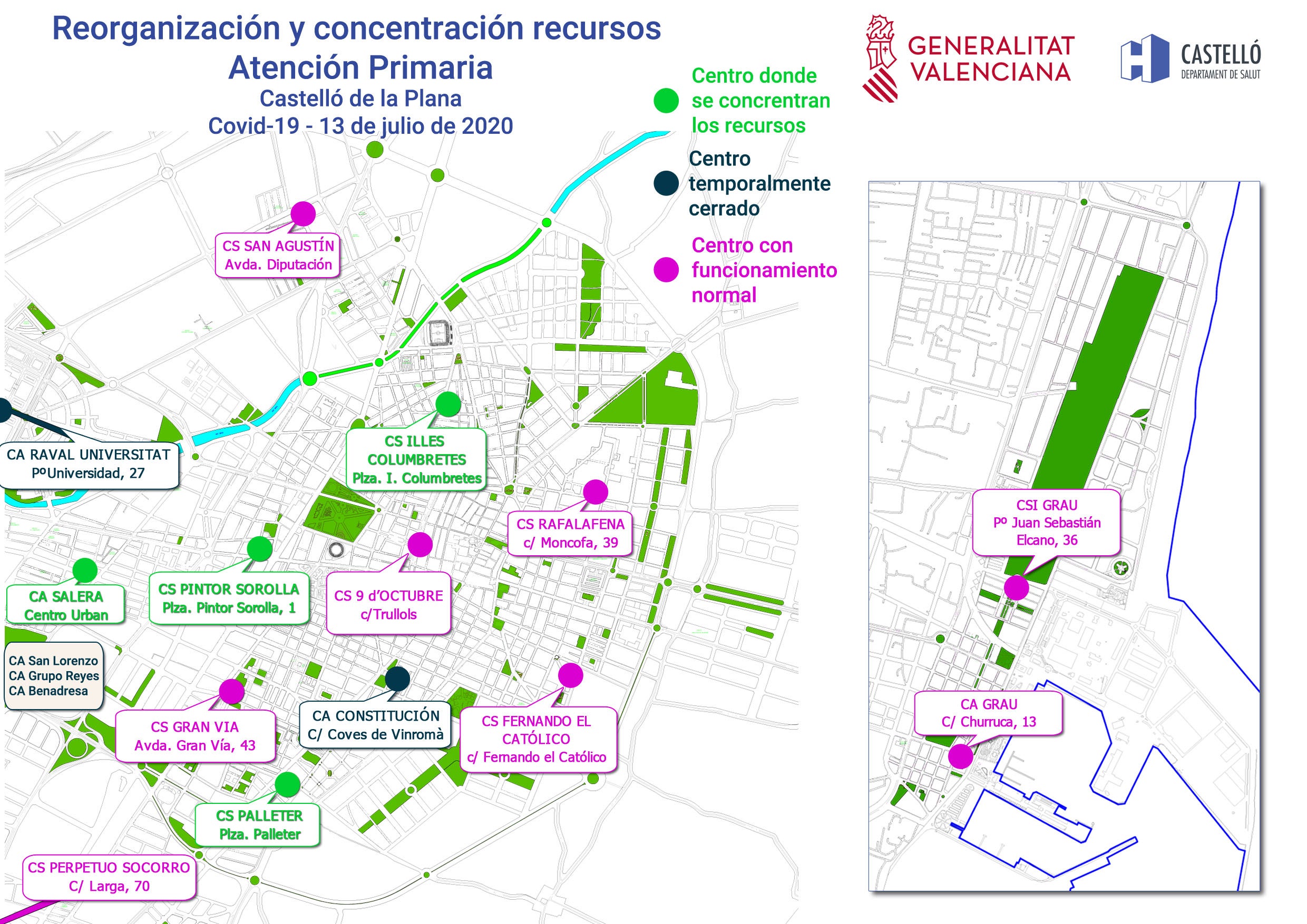 El consultorio auxiliar de La Salera de Castelló reabre el este lunes El consultorio auxiliar de La Salera de Castelló reabre el este lunes