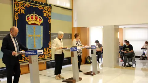 Rueda de prensa para explicar la organización del próximo curso escolar Sede de Presidencia