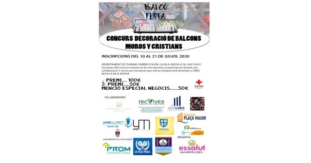"Balcó Festa", concurso de decoración de balcones de "Moros i Cristians" "Balcó Festa", concurso de decoración de balcones de "Moros i Cristians"