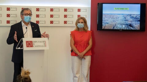 Presidente de la Diputaci&oacute;n, Jos&eacute; Mart&iacute;, y diputada de Turismo, Virginia Mart&iacute;.