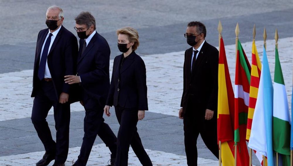 Responsables de la UE en el homenaje a las víctimas de la pandemia 