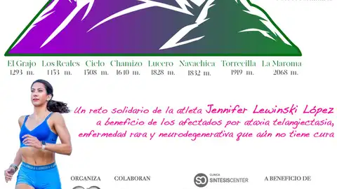 Jennifer Lewinski López y su reto solidario, ascender los ocho picos más altos de Málaga en ocho días Jennifer Lewinski López y su reto solidario, ascender los ocho picos más altos de Málaga en ocho días
