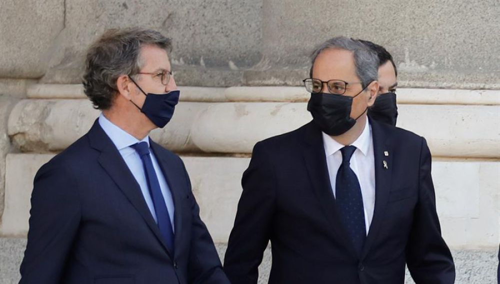 Quim Torra y Alberto Núñez Feijóo