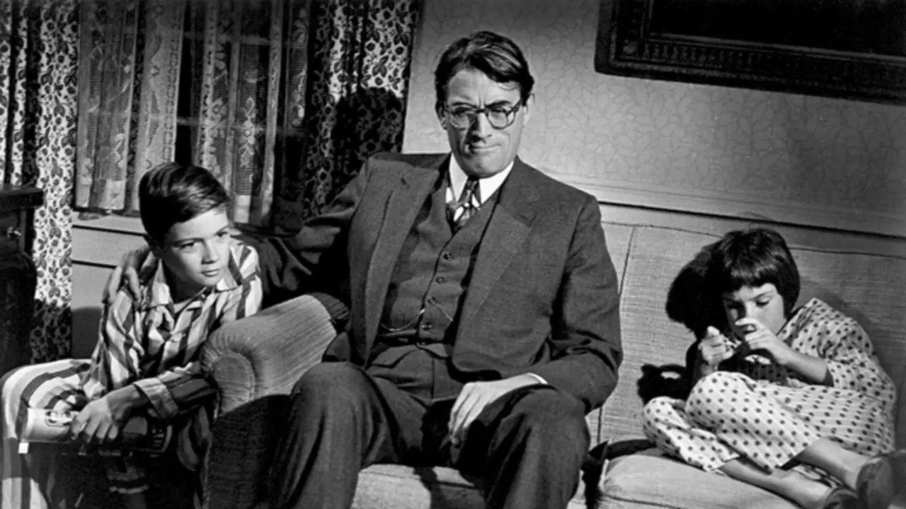 Escena de la película protagonizada por Gregory Peck Escena de la película protagonizada por Gregory Peck