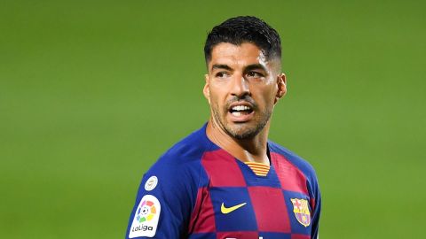 Luis Su&aacute;rez, con el Barcelona