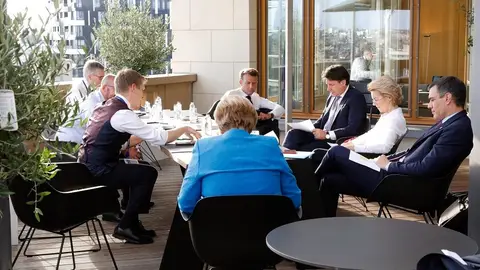 Líderes europeos en Bruselas Líderes europeos en Bruselas