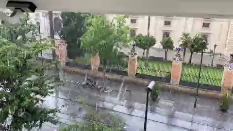 Fuerte granizada en Sevilla en pleno mes de julio