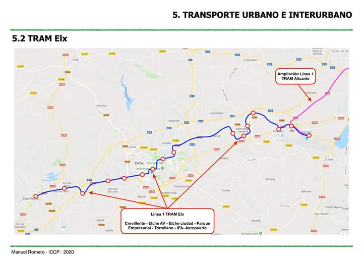 CONTIGO Elche solicita a la Consellería retomar el proyecto de la línea de Tram entre Elche y Alicante CONTIGO Elche solicita a la Consellería retomar el proyecto de la línea de Tram entre Elche y Alicante