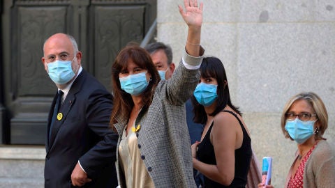 Laura Borrás a su llegada al Tribunal Supremo