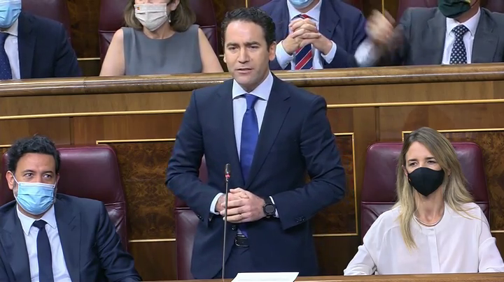 Teodoro García Egea, a Pablo Iglesias: "Lo normal es pedir el número de teléfono, no robar la tarjeta del móvil" Teodoro García Egea, a Pablo Iglesias: "Lo normal es pedir el número de teléfono, no robar la tarjeta del móvil"