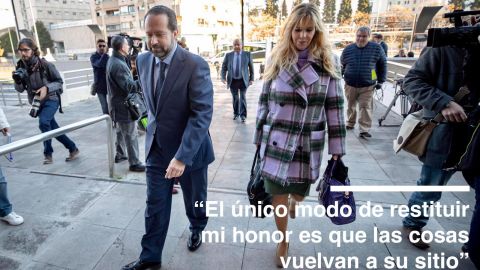 Francisco Ledesma a su llegada a los juzgados de la Caleta