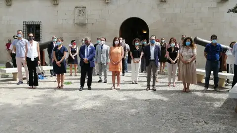 Minuto de silencio por el asesinato machista de Lillemor Christina Sundberg en Palma. Violencia machista