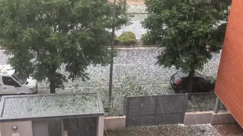 Granizada en Ciudad Real Granizada en Ciudad Real