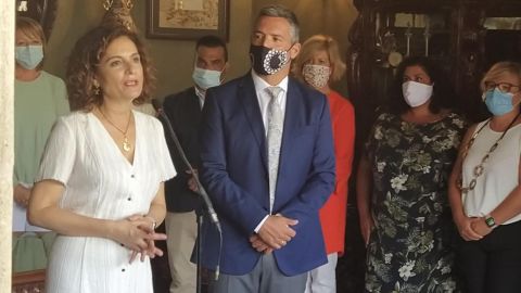 La ministra Montero, durante la comparecencia La ministra Montero, durante la comparecencia