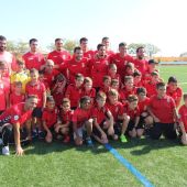 Plantilla del Jove tras un encuentro de la temporada 2019-2020