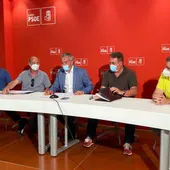 Rueda de prensa de los alcaldes de la montaña leonesa. Rueda de prensa de los alcaldes de la montaña leonesa.