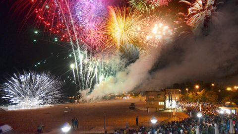 Fuegos artificiales en Santander
