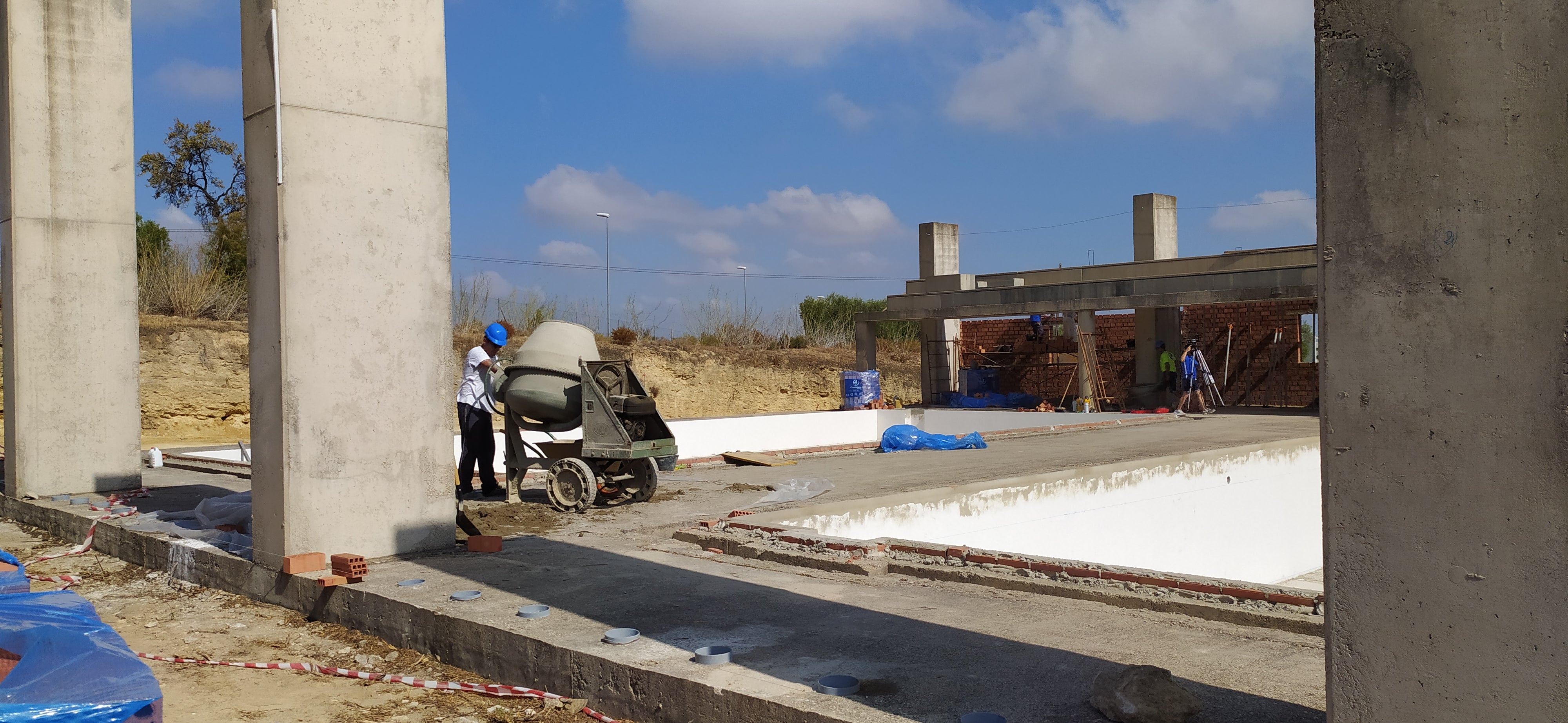 La primera fase de las obras de la piscina cubierta de Arcos culminarán en noviembre La primera fase de las obras de la piscina cubierta de Arcos culminarán en noviembre