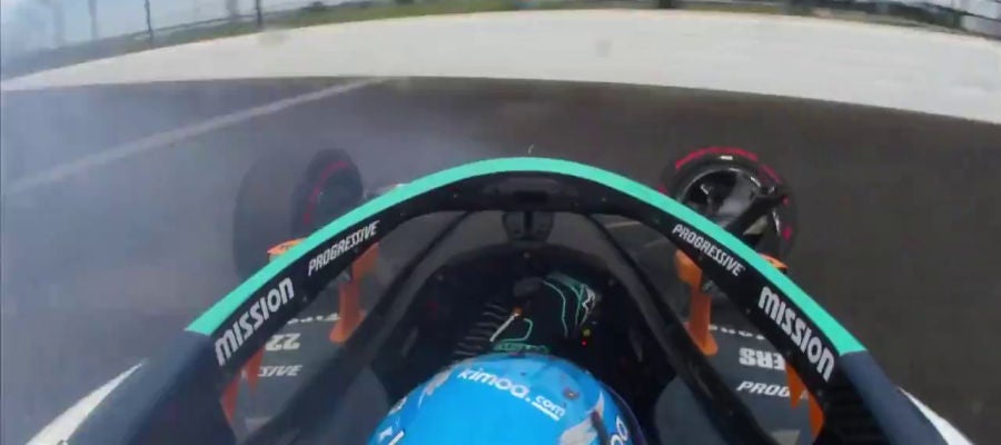 Accidente de Fernando Alonso en las 500 Millas de Indianápolis Accidente de Fernando Alonso en las 500 Millas de Indianápolis