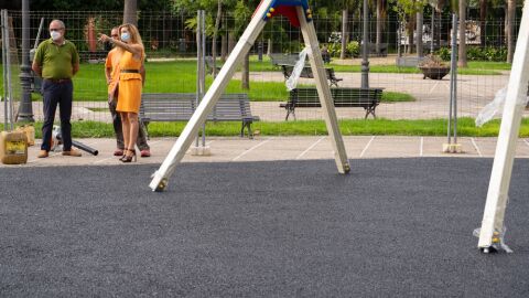 Obras en el parque de Las Huertas