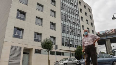Vista del exterior de la residencia de mayores de Zorrozgoiti en Bilbao 