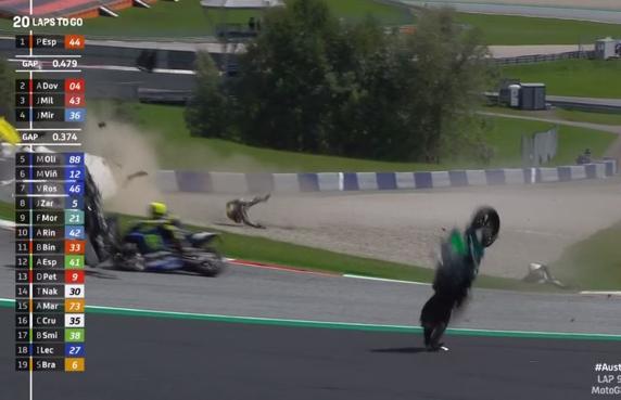 Vídeo: Así ha sido el accidente entre Zarco y Morbidelli en el GP de Austria de MotoGP Vídeo: Así ha sido el accidente entre Zarco y Morbidelli en el GP de Austria de MotoGP