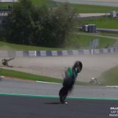 Accidente entre Zarco y Morbidelli en el GP de Austria