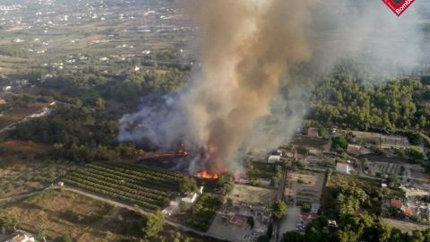 Incendio en J&aacute;vea