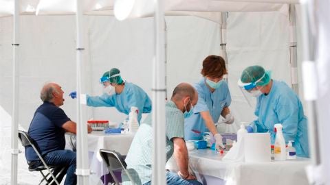 Pruebas del coronavirus en Ordizia, Guip&uacute;zcoa