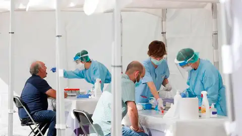 Pruebas del coronavirus en Ordizia, Guipúzcoa Pruebas del coronavirus en Ordizia, Guipúzcoa