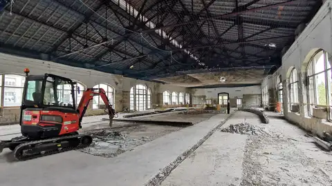 Obras en la Praza de Abastos Obras en la Praza de Abastos
