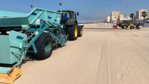 Las playas de Cádiz en una foto de archivo Las playas de Cádiz en una foto de archivo