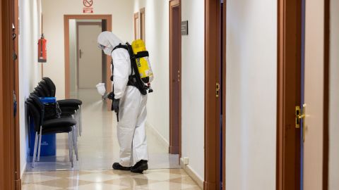 La desinfecci&oacute;n se desarrolla durante este mi&eacute;rcoles