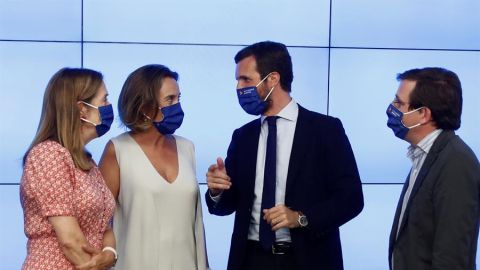 El presidente del Partido Popular, Pablo Casado. 